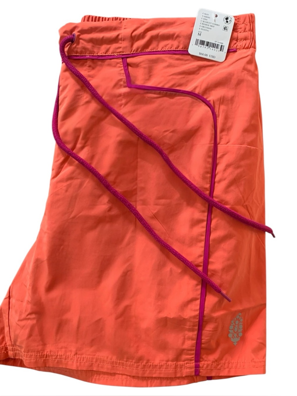 Free People Movement Neon Coral Trail / Hiking Nylon Board Shorts NWT Medium - Picture 7 of 10